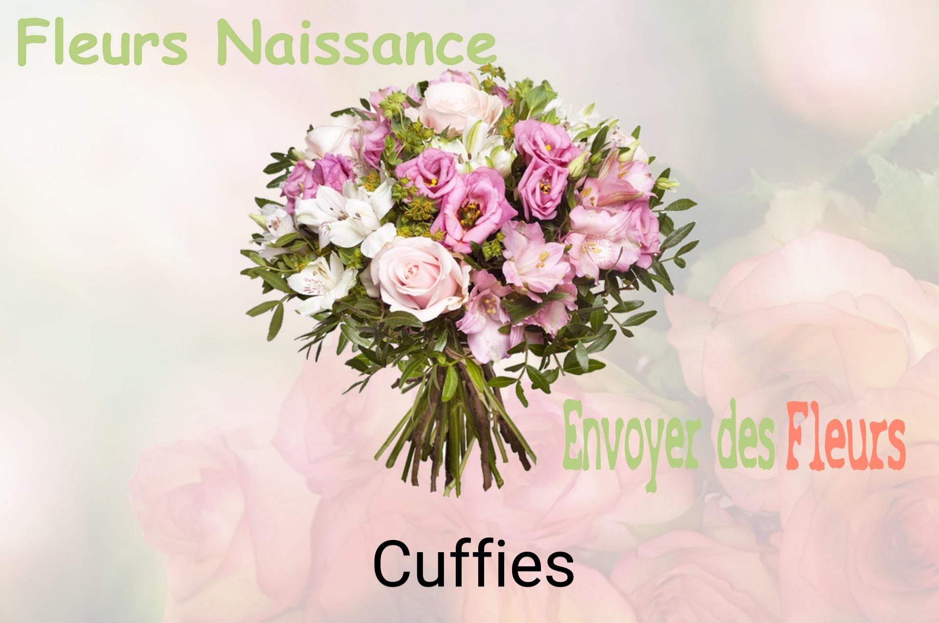 Bouquet de fleurs de naissance livré à Cuffies